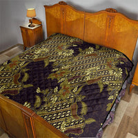 Indonesian Parang Batik Quilt Yellow Floral Pattern LT05 - Polynesian Pride