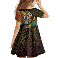 Vanuatu Espiritu Santo Island Family Matching Long Sleeve Bodycon Dress and Hawaiian Shirt Beach Landscape