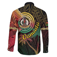 Vanuatu Espiritu Santo Island Family Matching Long Sleeve Bodycon Dress and Hawaiian Shirt Beach Landscape