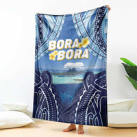 French Polynesia Bora Bora Blanket Beach Landscape Polynesian Style