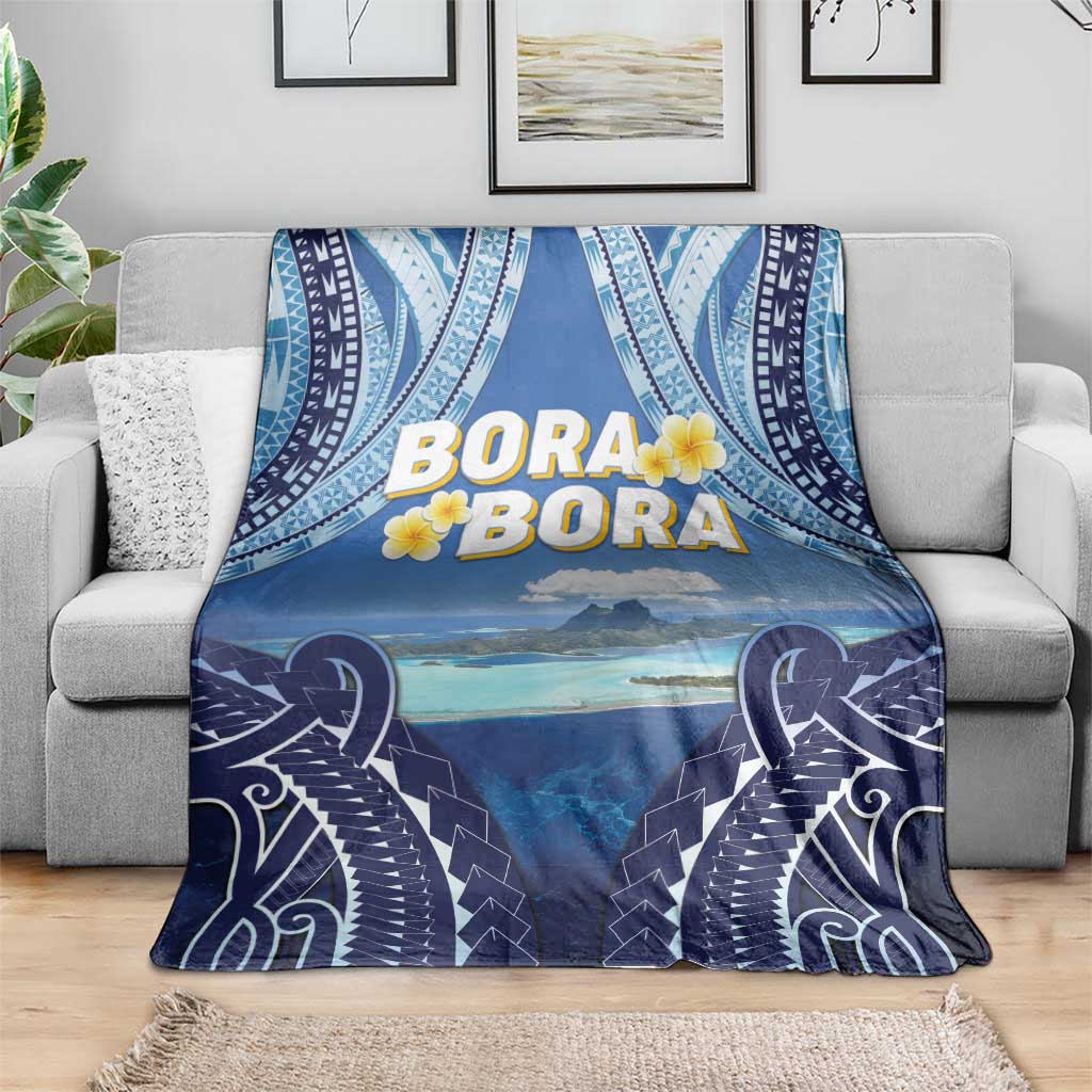 French Polynesia Bora Bora Blanket Beach Landscape Polynesian Style