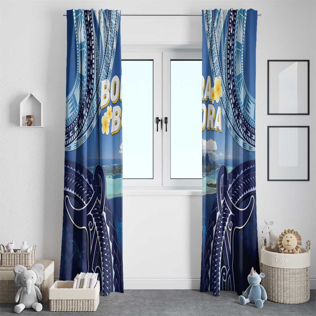 French Polynesia Bora Bora Window Curtain Beach Landscape Polynesian Style