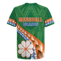 Personalised Marshall Islands Kwajalein Atoll Rugby Jersey Polynesian Tribal Tattoo