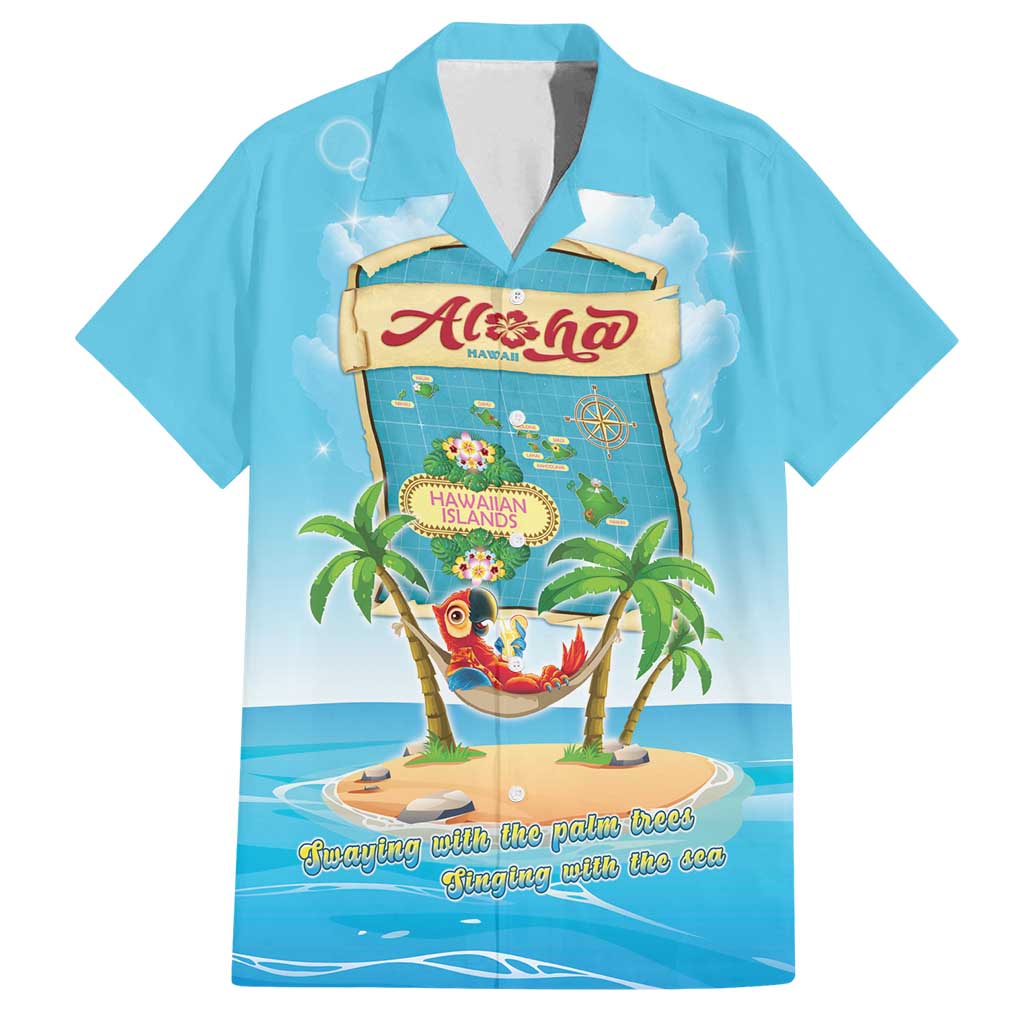 Aloha Hawaii Family Matching Puletasi and Hawaiian Shirt Funny Macaw Parrot Tropical Vibe