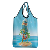 Aloha Hawaii Grocery Bag Funny Macaw Parrot Tropical Vibe
