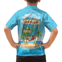 Aloha Hawaii Kid Hawaiian Shirt Funny Macaw Parrot Tropical Vibe LT05 - Polynesian Pride
