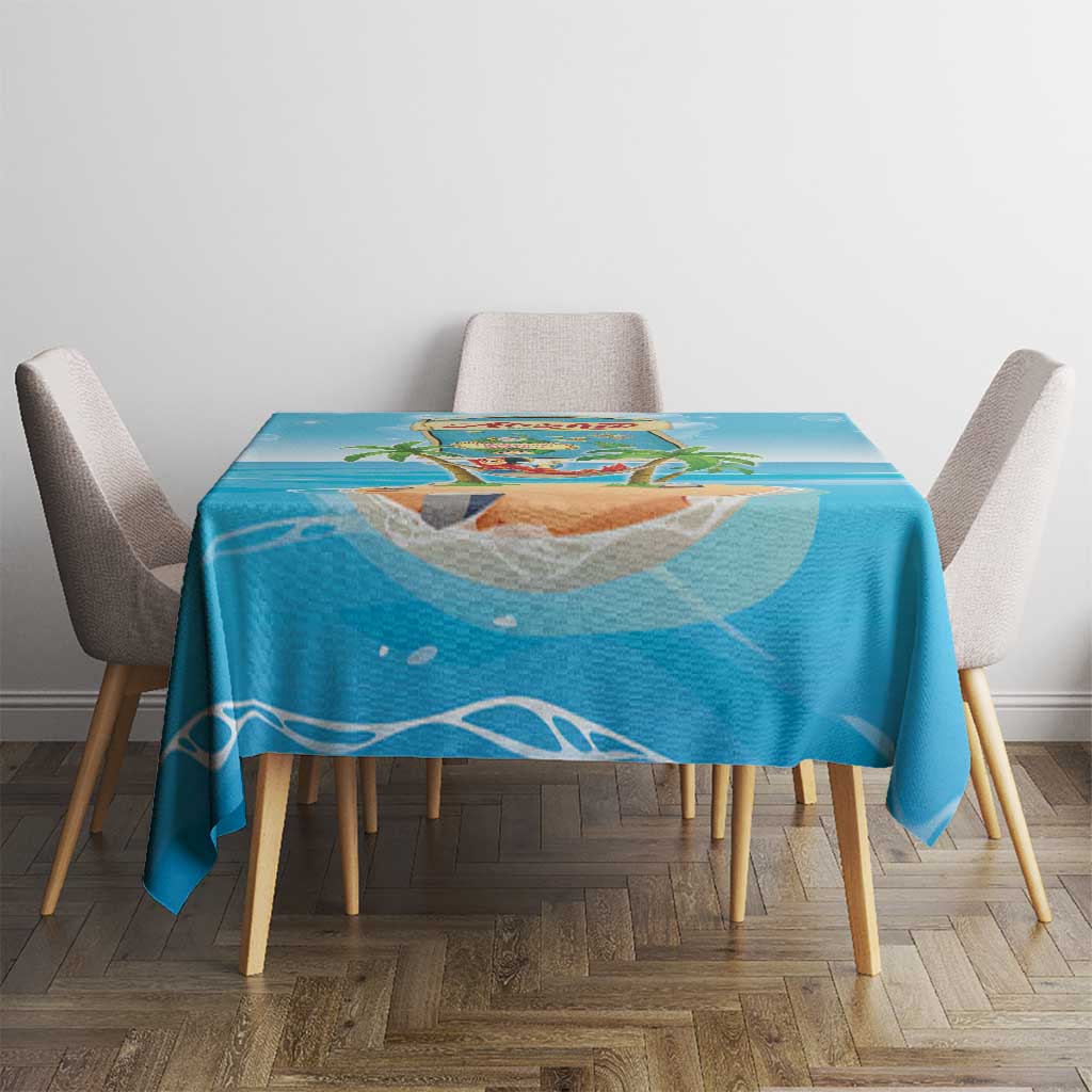Aloha Hawaii Tablecloth Funny Macaw Parrot Tropical Vibe