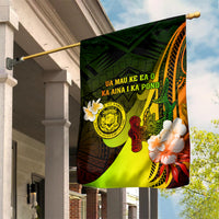 Hawaii State Motto Garden Flag Hawaiian Tribal Reggae Hammerhead Shark LT05 House Flag Reggae - Polynesian Pride