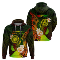 Personalised Hawaii State Motto Zip Hoodie Hawaiian Tribal Reggae Hammerhead Shark LT05 - Polynesian Pride