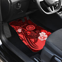 Personalised Hawaii State Motto Car Mats Hawaiian Tribal Red Hammerhead Shark LT05 - Polynesian Pride