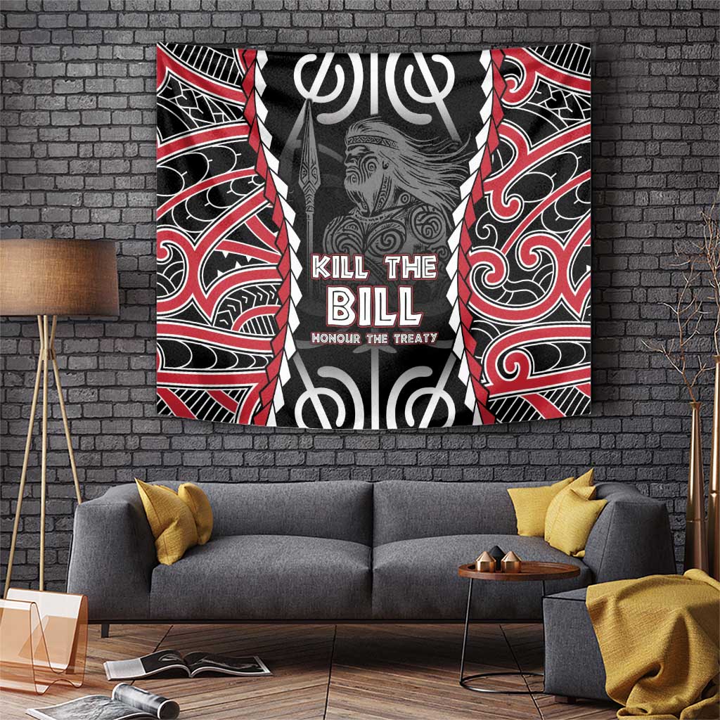 Aotearoa Waitangi Day Tapestry Maori Warrior Tribal Tattoo LT05 Black - Polynesian Pride