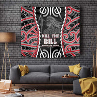 Aotearoa Waitangi Day Tapestry Maori Warrior Tribal Tattoo LT05 Black - Polynesian Pride
