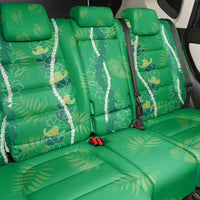 Hawaii Maile Lei Back Car Seat Cover With Green Monstera Pattern