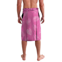 Hawaii Maile Lei Lavalava With Pink Monstera Pattern LT05 - Polynesian Pride
