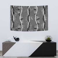 Hawaii Maile Lei Tapestry With Gray Monstera Pattern LT05 - Polynesian Pride