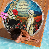 Kei Wareware Tatou New Zealand ANZAC Day Beach Blanket Starry Night Inspo Style