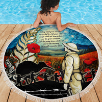 Kei Wareware Tatou New Zealand ANZAC Day Beach Blanket Starry Night Inspo Style