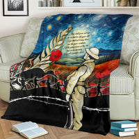 Kei Wareware Tatou New Zealand ANZAC Day Blanket Starry Night Inspo Style