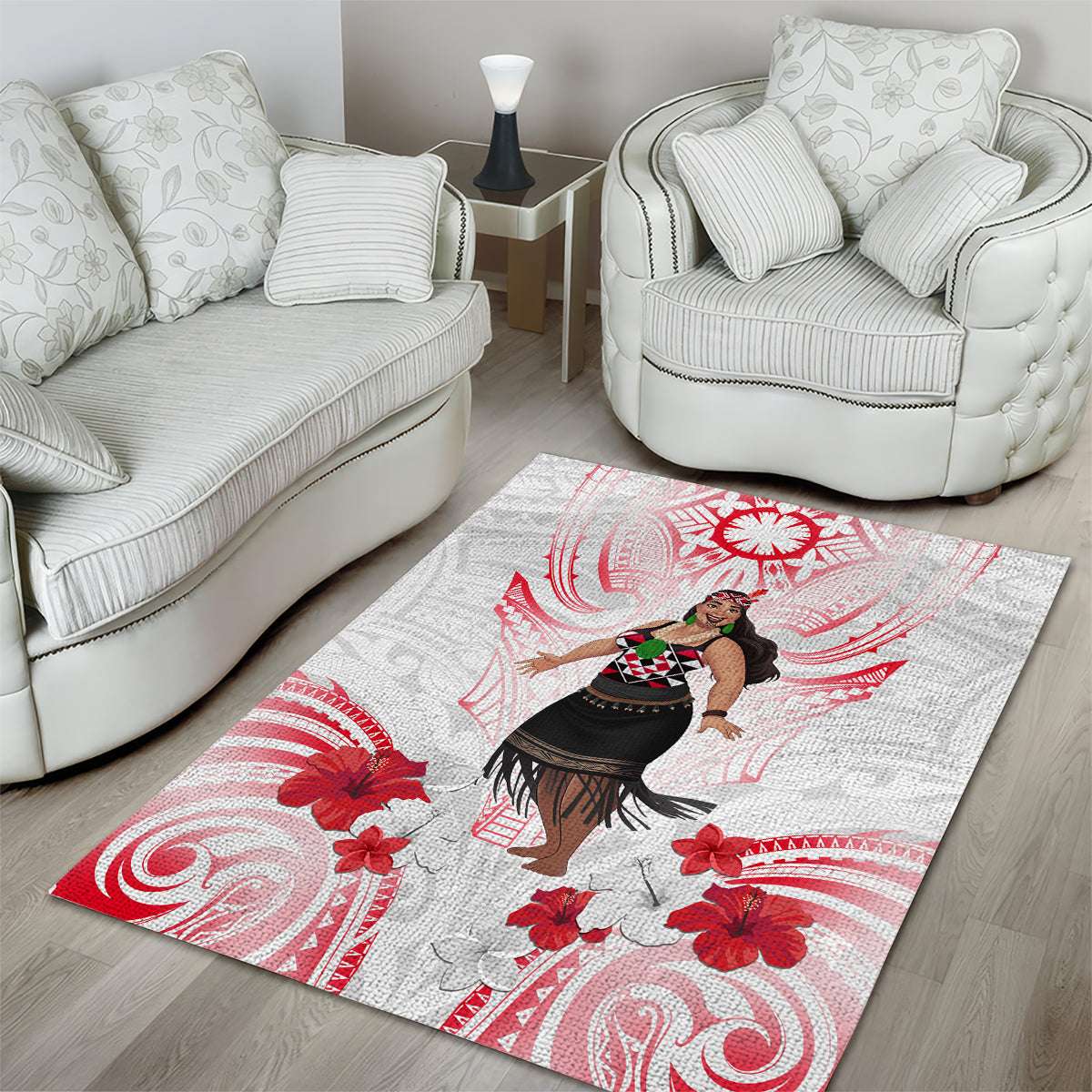 New Zealand Women's Day Area Rug Maori Wahine Polynesian Pattern LT05 - Polynesian Pride