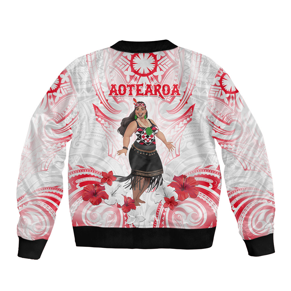 New Zealand Women's Day Bomber Jacket Maori Wahine Polynesian Pattern LT05 - Polynesian Pride