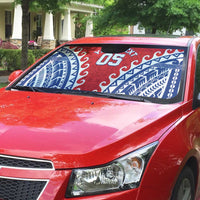 Custom Tuamotu Archipelago Auto Sun Shade Polynesian Tribal Tattoo