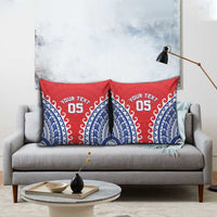 Custom Tuamotu Archipelago Pillow Cover Polynesian Tribal Tattoo