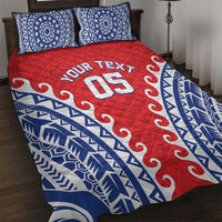 Custom Tuamotu Archipelago Quilt Bed Set Polynesian Tribal Tattoo