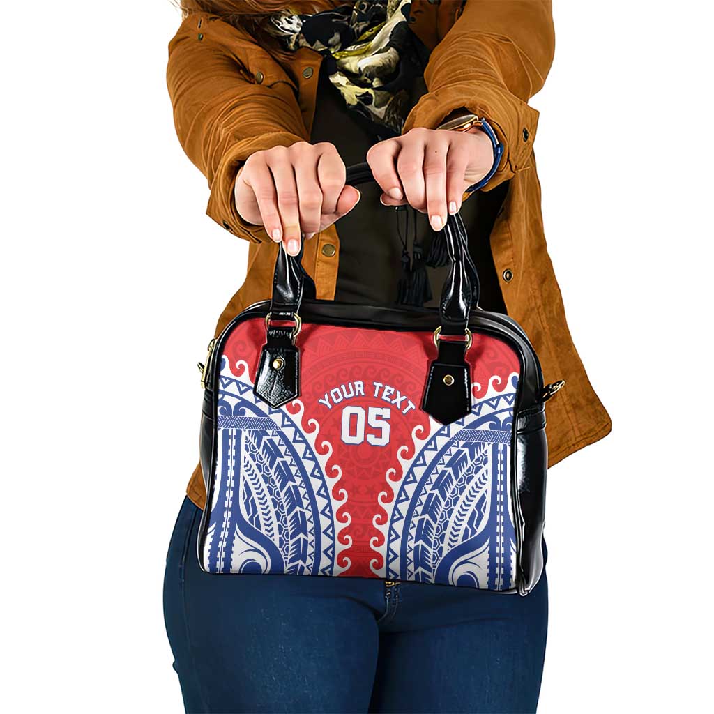 Custom Tuamotu Archipelago Shoulder Handbag Polynesian Tribal Tattoo