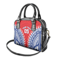 Custom Tuamotu Archipelago Shoulder Handbag Polynesian Tribal Tattoo