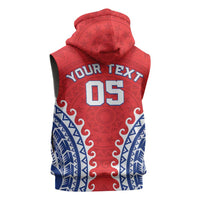 Custom Tuamotu Archipelago Sleeveless Hoodie Polynesian Tribal Tattoo LT05 - Polynesian Pride