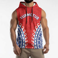 Custom Tuamotu Archipelago Sleeveless Hoodie Polynesian Tribal Tattoo LT05 - Polynesian Pride