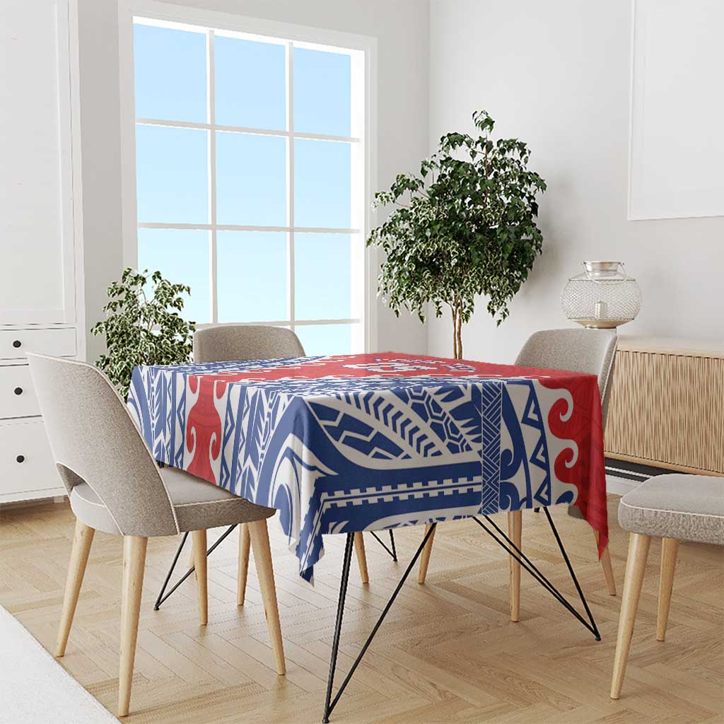 Custom Tuamotu Archipelago Tablecloth Polynesian Tribal Tattoo