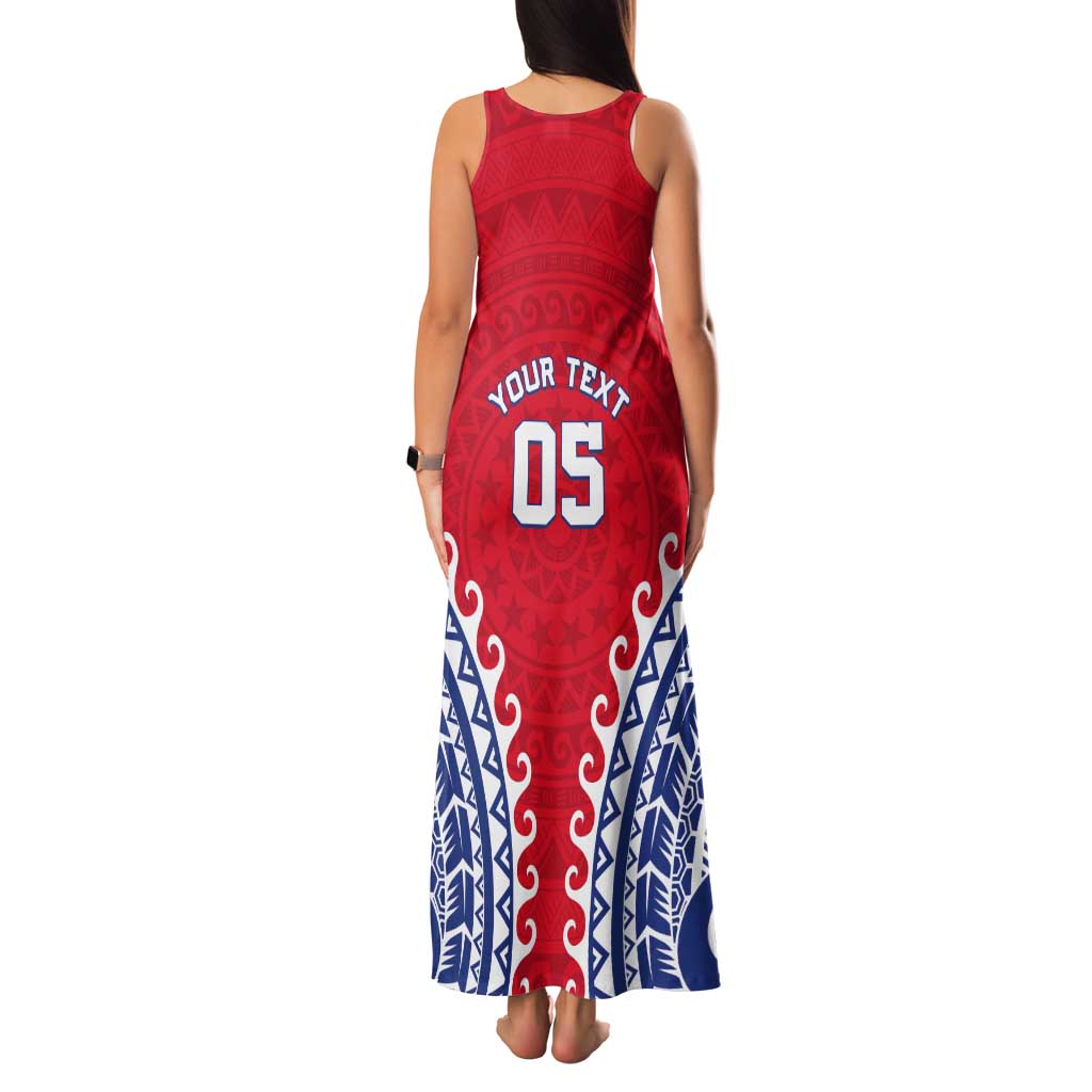 Custom Tuamotu Archipelago Tank Maxi Dress Polynesian Tribal Tattoo LT05 - Polynesian Pride