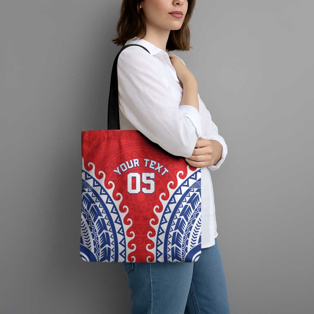 Custom Tuamotu Archipelago Tote Bag Polynesian Tribal Tattoo