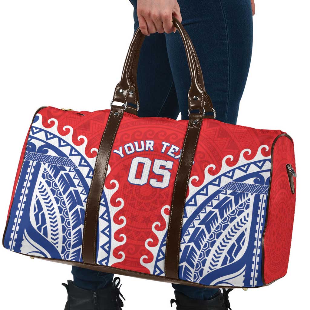 Custom Tuamotu Archipelago Travel Bag Polynesian Tribal Tattoo