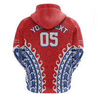 Custom Tuamotu Archipelago Zip Hoodie Polynesian Tribal Tattoo