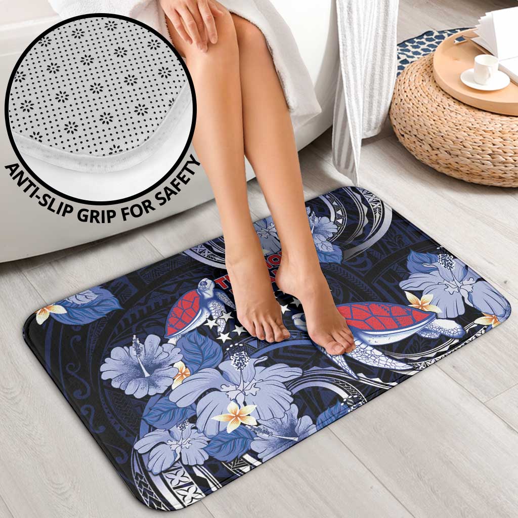 Tuamotu Islands Bathroom Set Polynesian Pattern With Turtle