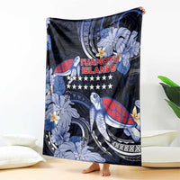 Tuamotu Islands Blanket Polynesian Pattern With Turtle