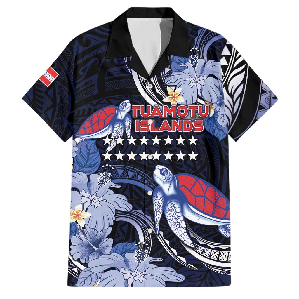 Tuamotu Islands Family Matching Off The Shoulder Long Sleeve Dress and Hawaiian Shirt Polynesian Pattern With Turtle