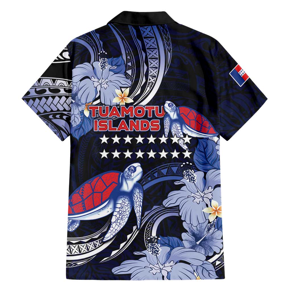 Tuamotu Islands Family Matching Off Shoulder Maxi Dress and Hawaiian Shirt Polynesian Pattern With Turtle