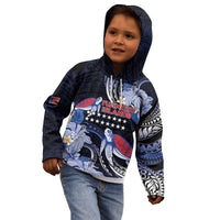 Tuamotu Islands Kid Hoodie Polynesian Pattern With Turtle