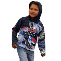 Tuamotu Islands Kid Hoodie Polynesian Pattern With Turtle