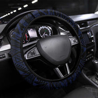 Tuamotu Islands Steering Wheel Cover Polynesian Pattern With Turtle