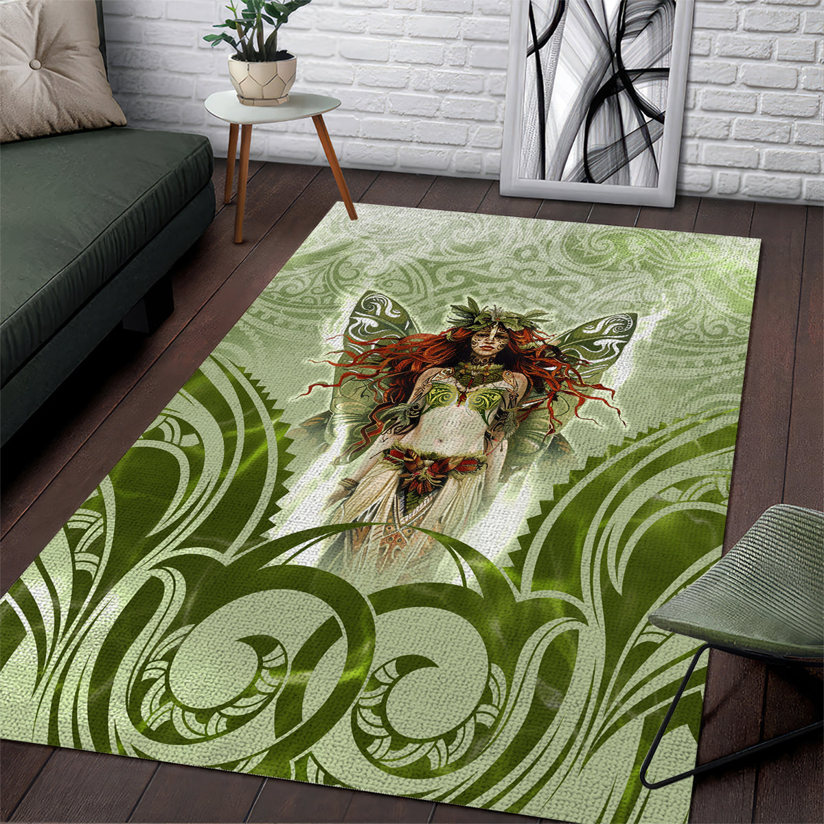 New Zealand Maori Fairy Patupaiarehe Area Rug Polynesian Style