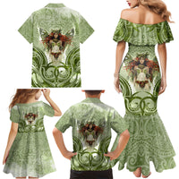 New Zealand Maori Fairy Patupaiarehe Family Matching Mermaid Dress and Hawaiian Shirt Polynesian Style LT05 - Polynesian Pride