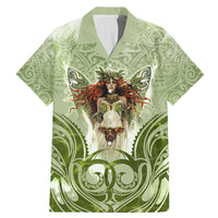 New Zealand Maori Fairy Patupaiarehe Family Matching Mermaid Dress and Hawaiian Shirt Polynesian Style LT05 Dad's Shirt - Short Sleeve Red - Polynesian Pride
