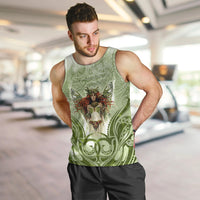 New Zealand Maori Fairy Patupaiarehe Men Tank Top Polynesian Style LT05 Red - Polynesian Pride