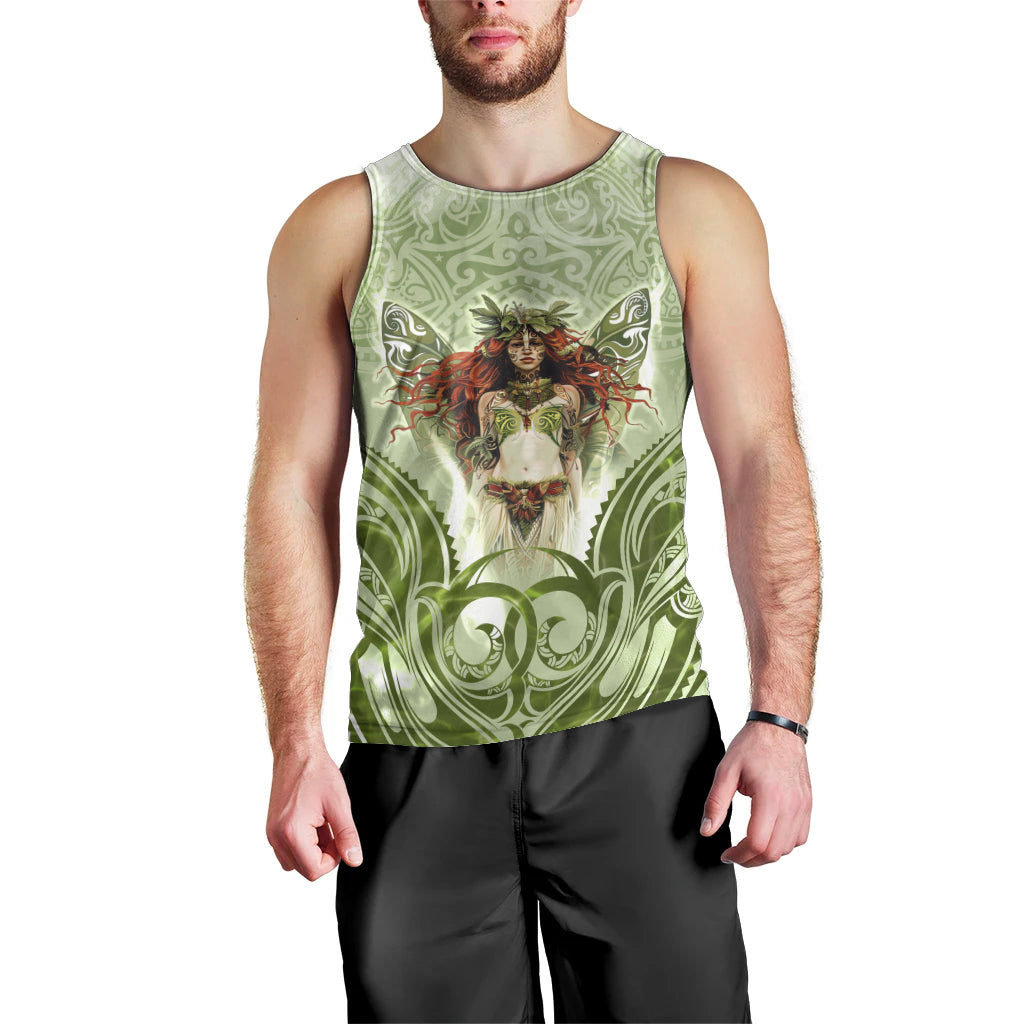 New Zealand Maori Fairy Patupaiarehe Men Tank Top Polynesian Style LT05 - Polynesian Pride