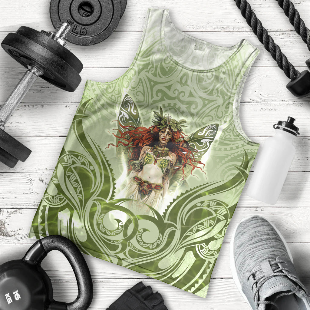 New Zealand Maori Fairy Patupaiarehe Men Tank Top Polynesian Style LT05 - Polynesian Pride