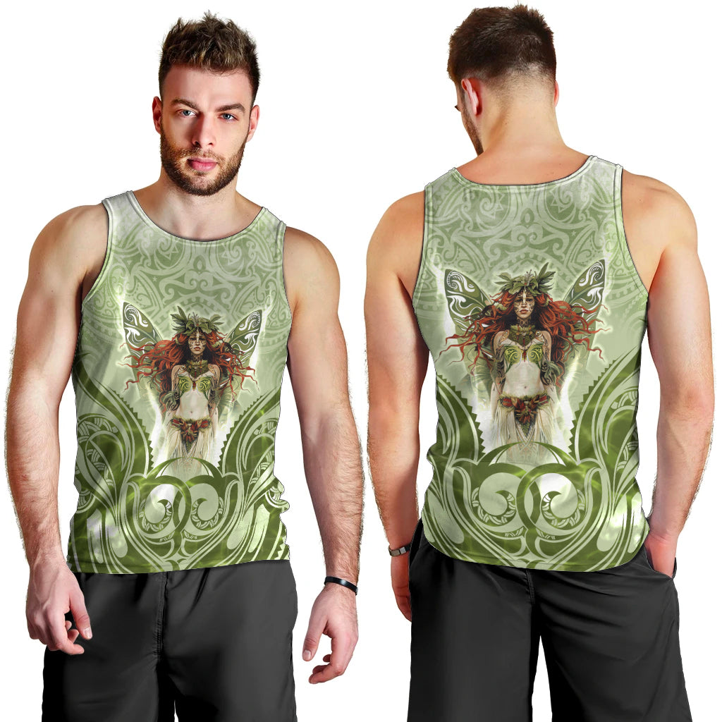 New Zealand Maori Fairy Patupaiarehe Men Tank Top Polynesian Style LT05 - Polynesian Pride